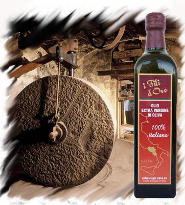 -lavorazione dell'olio extravergine di oliva 100% Italiano