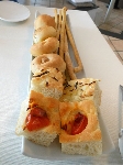 Pane e grissini preparati da Alfonso Crisci presso la "Taverna Vesuviana"