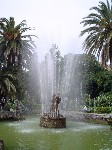 Fontana all'interno del Giardino Inglese di Palermo