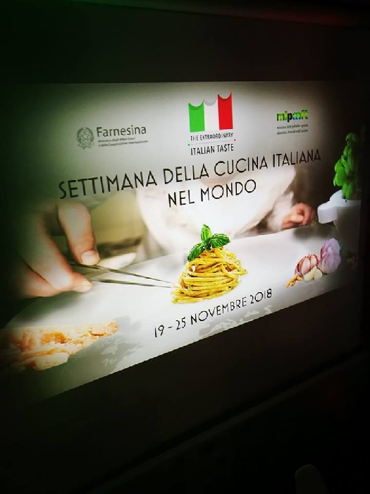 --terza settimana cibo italiano nel mondo Ministro manifesto
