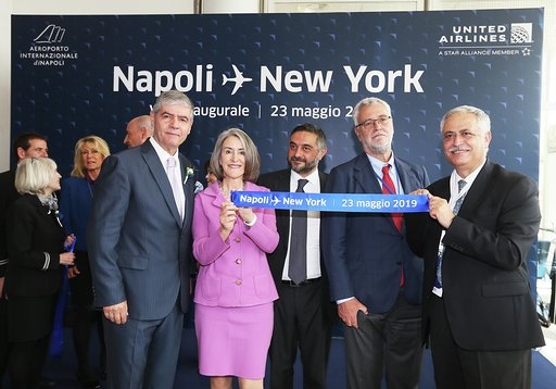 -volo inaugurale Napoli New York