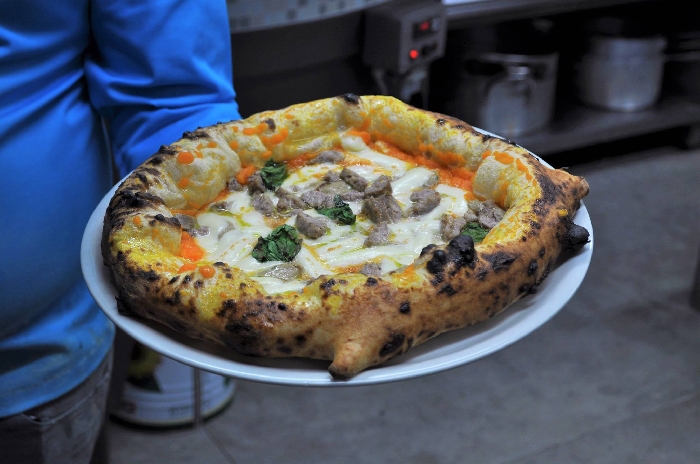 19/03 - Inaugurazione My Pizza a Nocera Inferiore (SA) - Pizza con crema di zucca e salsiccia