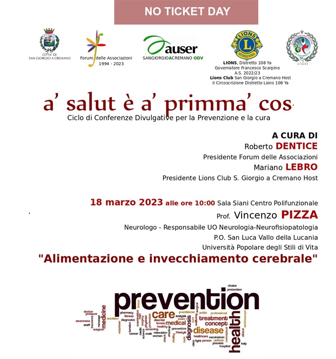 18/03 - Sala Siani - Centro Polifunzionale - San Giorgio a Cremano (NA) - per a