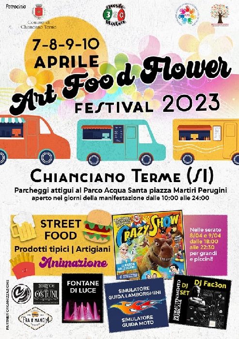 Dal 7 al 10 Aprile - Chianciano Terme (SI) - Art Food Flower Festival