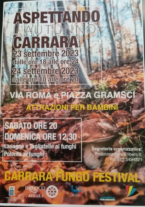 23 e 24 Settembre - Via Roma e Piazza Gramsci - Carrara (MS) - Aspettando l