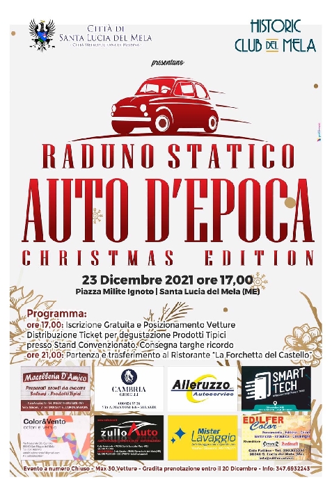 23/12 - Piazza Milite Ignoto - Santa Lucia del Mela (ME) - Auto d
