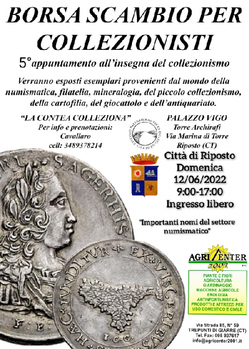 12/06 - Palazzo Vigo - Torre Archirafi - Riposto (CT) - Borsa Scambio per Collezionisti