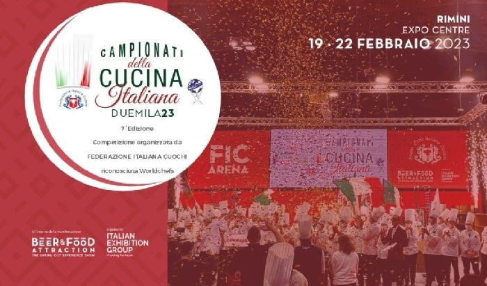 Dal 19 al 22 Febbraio - Expo Centre - Rimini - Campionato della Cucina Italiana 2023 - 7ª Edizione