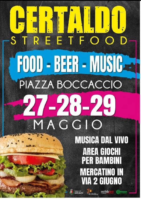 Dal 27 al 29 Maggio - Piazza Boccaccio - Certaldo (FI) - Certaldo Street Food