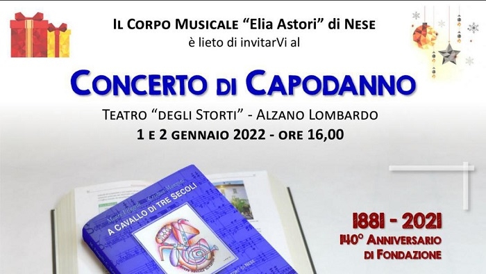 1 e 2 Gennaio 2022 - Teatro degli Storti - Alzano Lombardo (BG) - Concerto di Capodanno