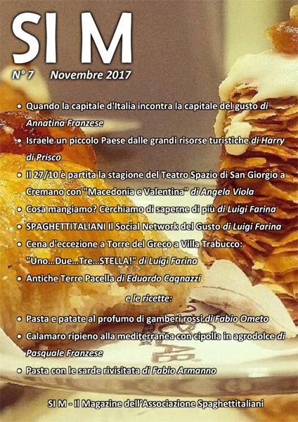 Copertina del n 7 del Magazine SI M del 16 Novembre 2017