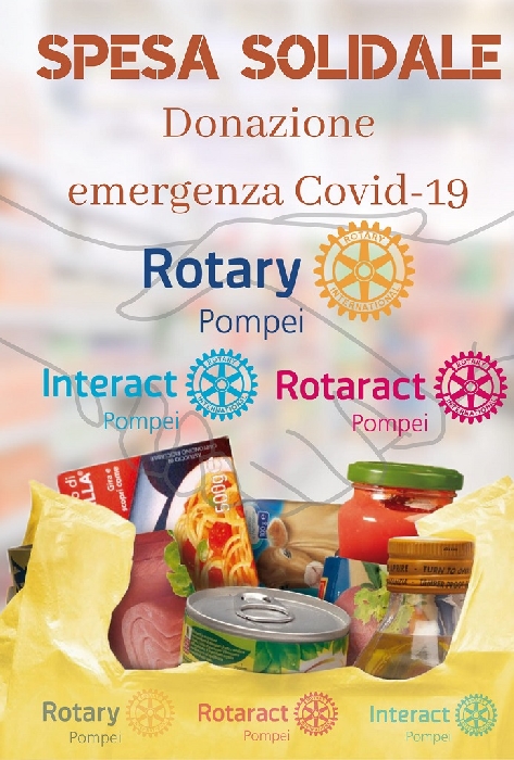Donati un ventilatore per la terapia intensiva e pacchi alimentari: l'impegno del Rotary Club Pompei per l'emergenza sanitaria ed economica