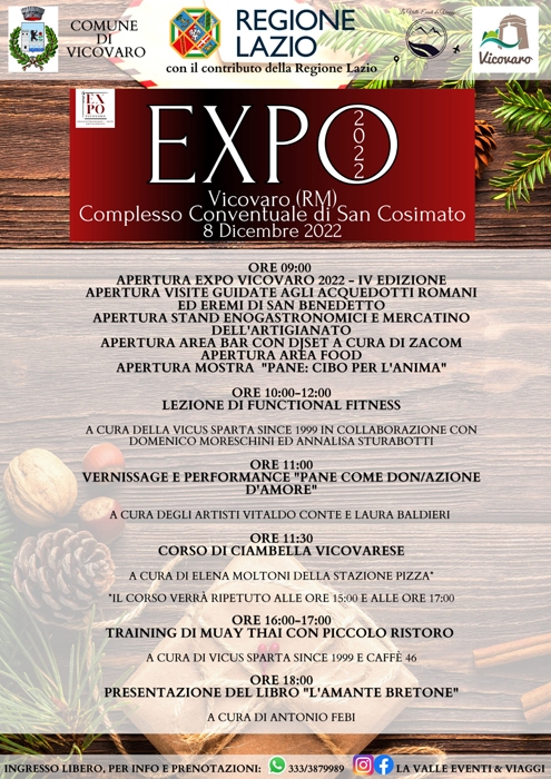 08/12 - Complesso Conventuale di San Cosimato - Vicovaro (RM) - EXPO 2022