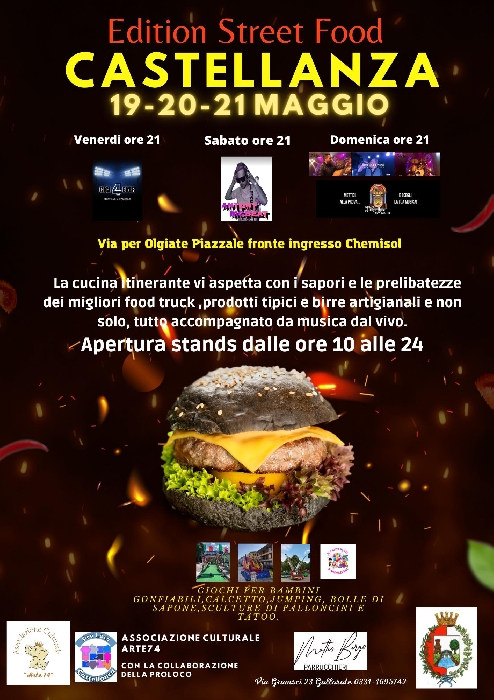 Dal 19 al 21 Maggio - Castellanza (VA) - Edition Street Food