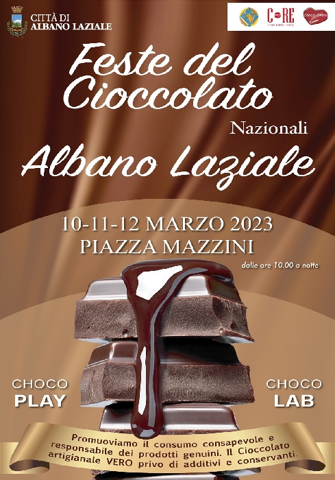 Dal 10 al 12 Marzo - Piazza Mazzini - Albano Laziale (RM) - Festa del Cioccolato