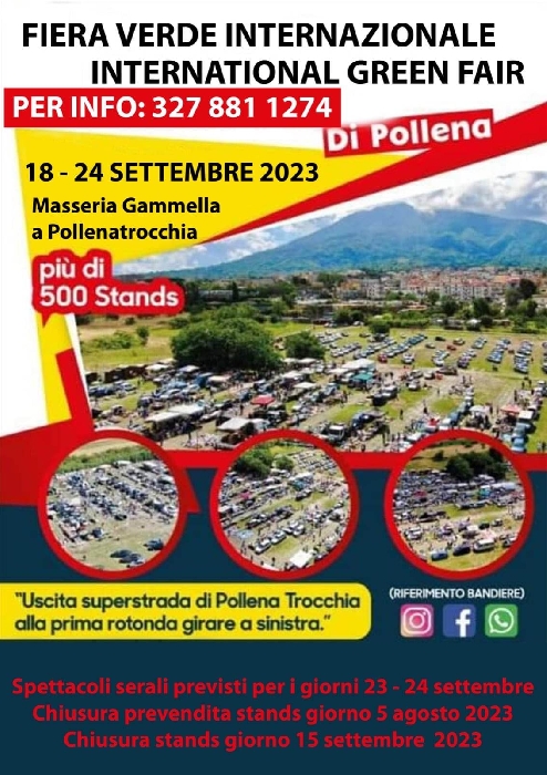 Dal 18 al 24 Settembre - Masseria Gammella - Pollena Trocchia (NA) - Fiera Verde Internazionale