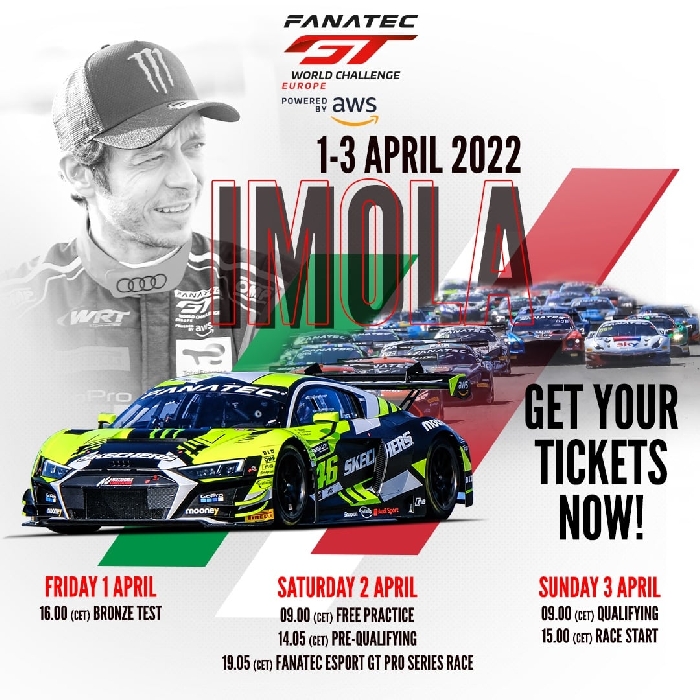 Dal 1° al 3 Aprile - Autodromo - Imola (BO) - GT World Challenge Europe
