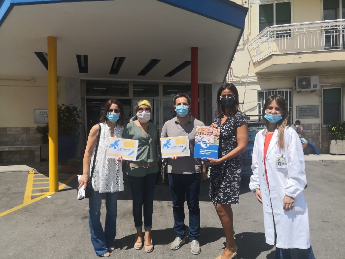 L'Associazione Raggio di Sole dona materiale anti Covid-19 all'AORN Santobono-Pausilipon