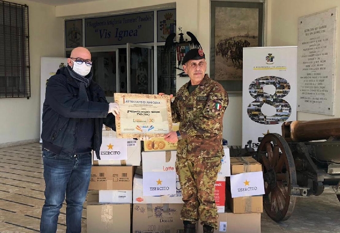 L'8 Pasubio dona al Banco Alimentare Campania