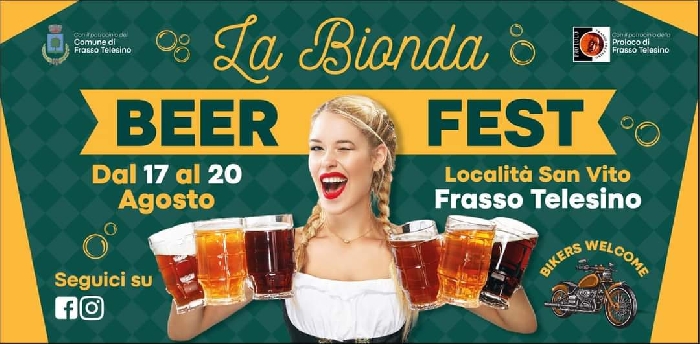 Dal 17 al 20 Agosto - Località San Vito - Frasso Telesino (BN) - La Bionda - Beer Fest