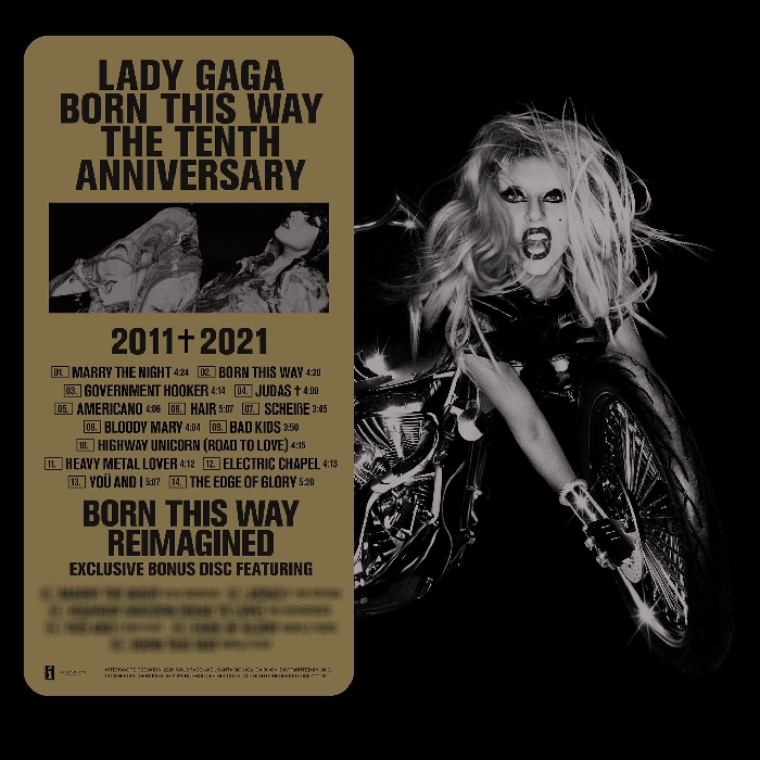 Lady Gaga - cover Born This Way The Tenth Anniversary