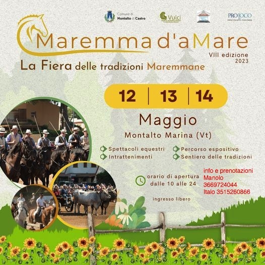 Dal 12 al 14 Maggio - Montalto Marina (VT) - Maremma d