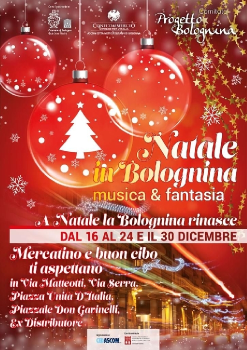 Dal 16 al 24 e 30 Dicembre - Bologna - Natale in Bolognina, musica e fantasia