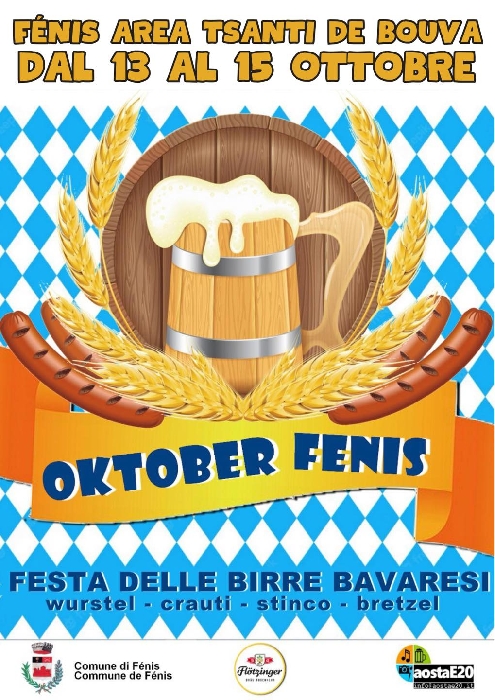 Dal 13 al 15 Ottobre - Area Tsanti de Bouva - Fénis (AO) - Oktober Fénis - Festa delle Birre Bavaresi