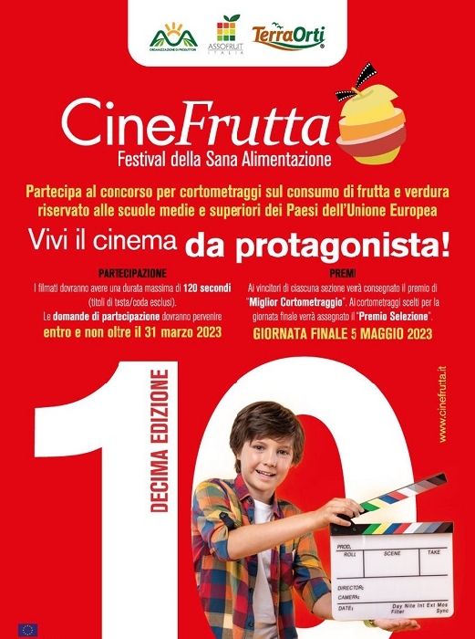 Pubblicato il bando della decima edizione di Cinefrutta news inserita su  spaghettitaliani da La Tavola di Renato