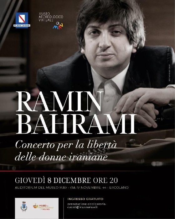 08/12 - Auditorium del Museo MAN - Ercolano (NA) - Ramin Bahrami in Concerto per la libertà delle donne iraniane