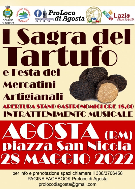 28/05 - Piazza San Nicola - Agosta (RM) - Sagra del Tartufo e Festa dei Mercatini Arigianali