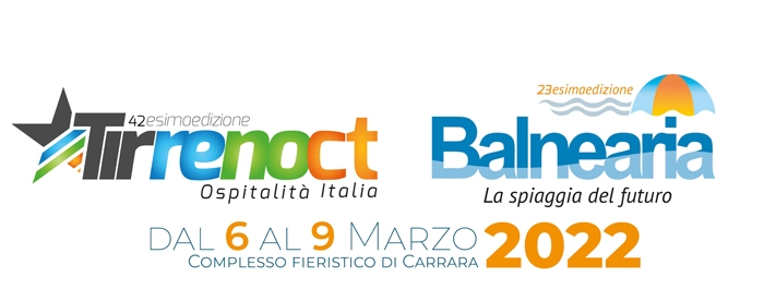 Dal 6 al 9 Marzo - Complesso Fieristico di Carrara (MS) - 42ª Edizione di Tirreno CT (ospitalità Italia) e 23ª Edizione di Balnearia (la spiaggia del futuro)