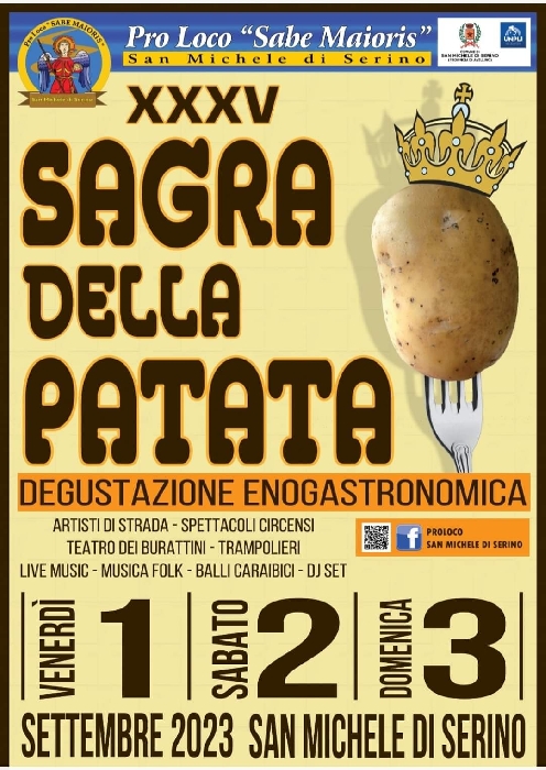 Dal 1° al 3 Settembre - San Michele di Serino (AV) - XXXV Sagra della Patata