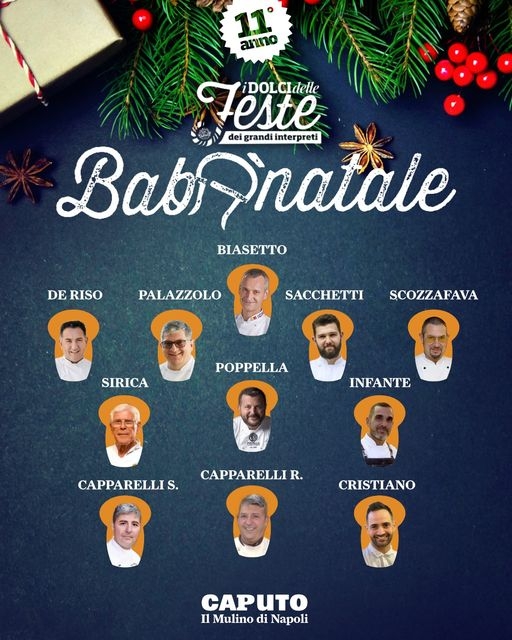 BabàNatale by Mulino Caputo, gli 11 in campo domani per i dolci delle feste reinterpretati dai maestri pasticceri italiani