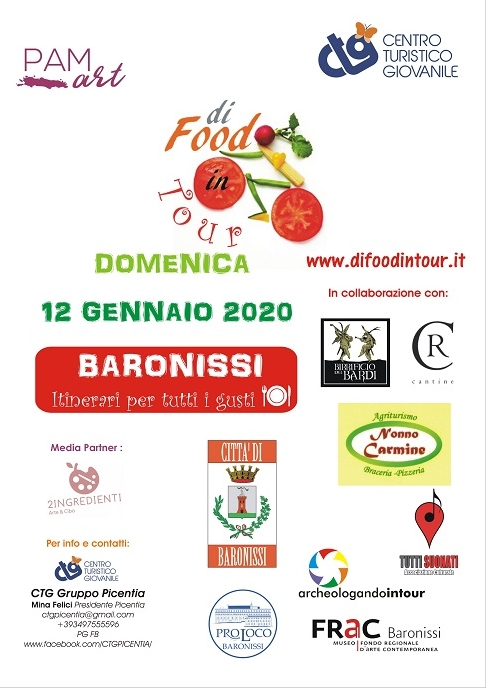 domenica 12 gennaio di food in tour a baronissi alla scoperta della Valle dell'Irno
