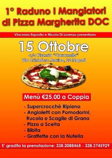 15/10/2014 - Pizzeria Carmnella - Napoli - I Raduno "I Mangiatori di Pizza Margherita DOC"