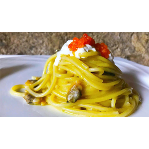Lo spaghetto e la cernia con burrata pugliese - ME Restaurant - Pizo Calabro (VV)