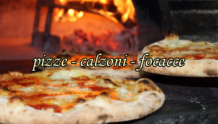 Pizze, focacce, calzoni