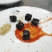 -Bocconi di spada al papavero con coulis di pomodoro e cipolle in agrodolce - -