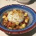 -Burrata alla bottarga con macedonia di pomodori e lupini di terra - -