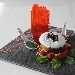 -Cake mini al biscotto crumble con semi di basilica alla menta e fragola - -Basilico protagonista