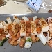 -Calamari grigliati con taccole di bottarga al tonno e farina di bottarga al muggine - -
