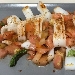 -Calamari grigliati con taccole di bottarga al tonno e farina di bottarga al muggine - -
