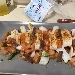 -Calamari grigliati con taccole di bottarga al tonno e farina di bottarga al muggine - -