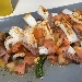 -Calamari grigliati con taccole di bottarga al tonno e farina di bottarga al muggine - -
