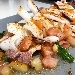-Calamari grigliati con taccole di bottarga al tonno e farina di bottarga al muggine - -