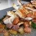 -Calamari grigliati con taccole di bottarga al tonno e farina di bottarga al muggine - -