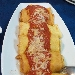 -Cannoncino di crepes farcito con mousse di ricotta e capriccio di salumi - -