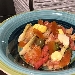 -Caponata di bottarga con carciofi, lupini, olive e pomodori del campo - -