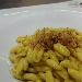 -Cavatelli alla zafferano con falsa bottarga di terra - -